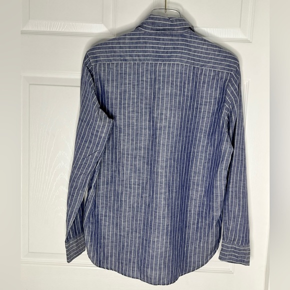 Frank & Eileen Linen Blend Button Down Shirt Sz XS - Picture 7 of 7